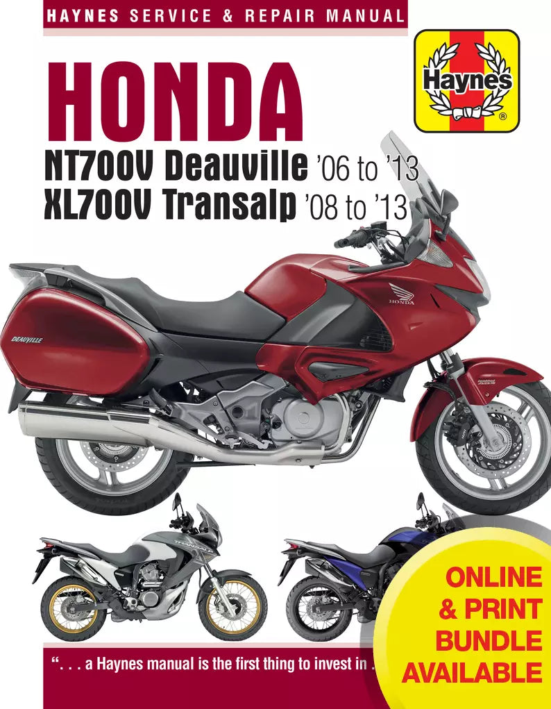Honda NT700V Deauville & XL700V Transalp (06 - 13) Haynes Repair