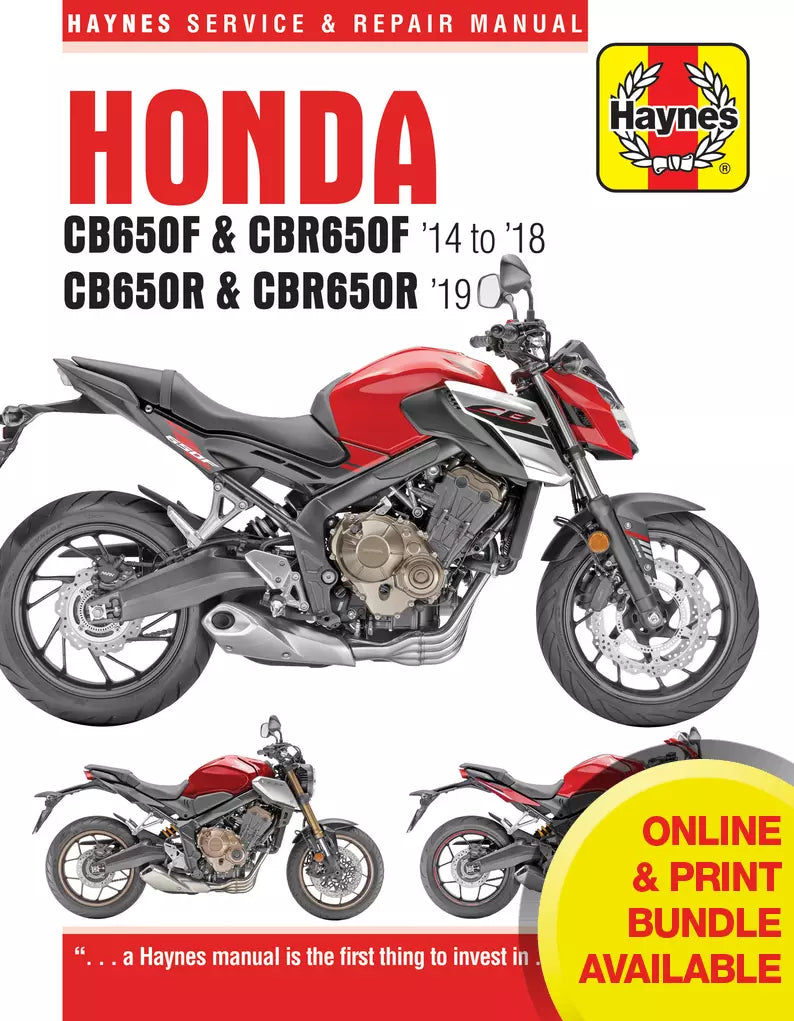 Honda CB650F & CBR650F, CB650R & CBR650R (2014 - 2019) Haynes