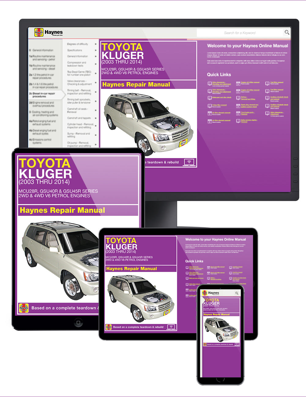 Toyota Kluger Petrol (03-14) Haynes Repair Manual