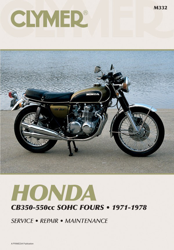 Honda CB350-550CC Sonic Fours Motorcycle, 1971-1978 Service Repair Manual