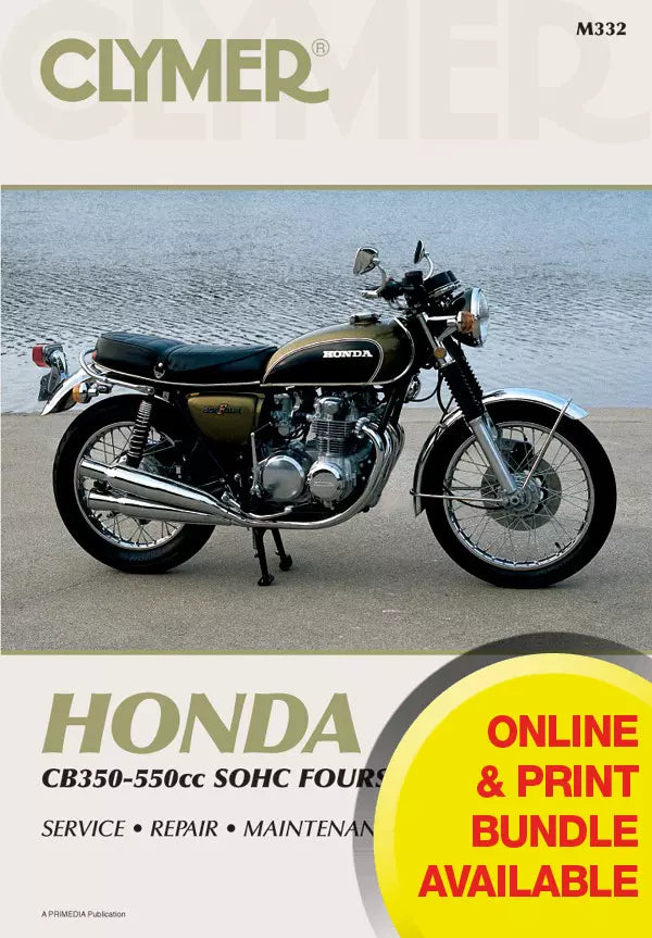 Honda CB350-550CC Sonic Fours Motorcycle, 1971-1978 Service Repair
