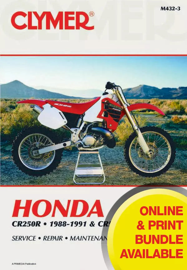 HONDA CR500R オーナーズメンテナンスマニュアル Honda CR250R (1988-1991) & CR500R (1988-2001) Motorcycle Service