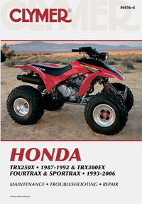 Honda TRX250X (1987-1992) & TRX300EX Fourtrax/Sportrax (1993-2006) Service Repair Manual
