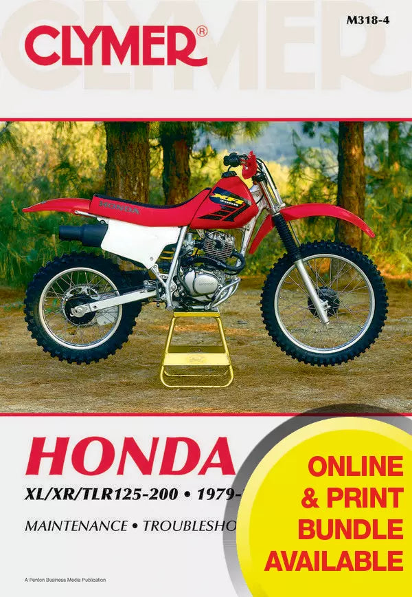 Honda XL/XR/TLR 125-200 Motorcycle (1979-2003) Service Repair