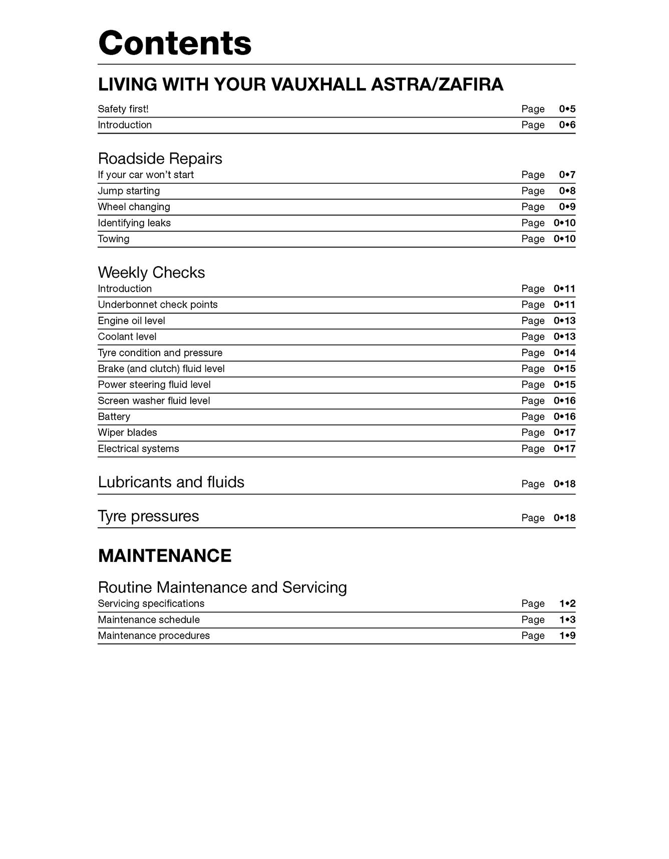 Vauxhall/Opel Astra and Zafira Petrol (Feb 98 - Apr 04) R to 04 Haynes Online Manual