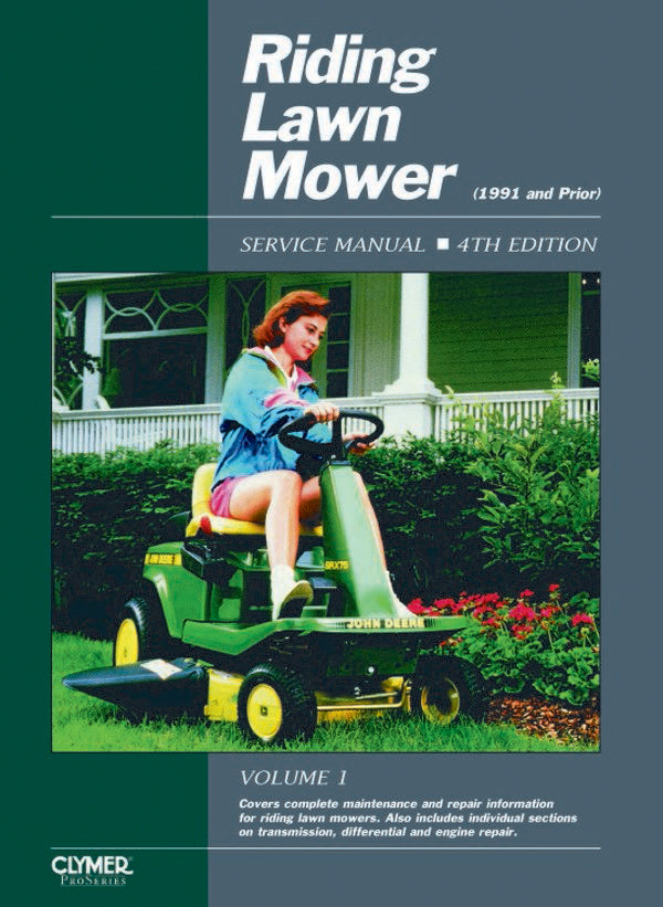 Proseries Riding Lawn Mower Service Repair Manual Volume 1