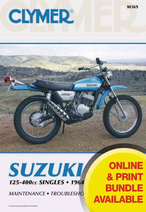 Suzuki 125-400cc Singles Motorcycle (1964-1981) Service Repair